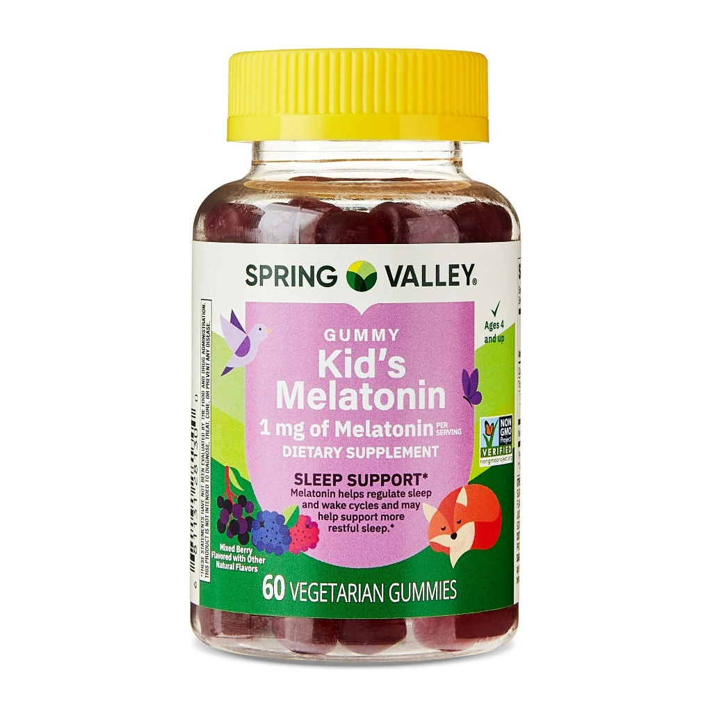 MELATONIN KIDS GUMMY 0,21MG SPRING VALLEY IMPORTADO EUA 60 GOMINHAS