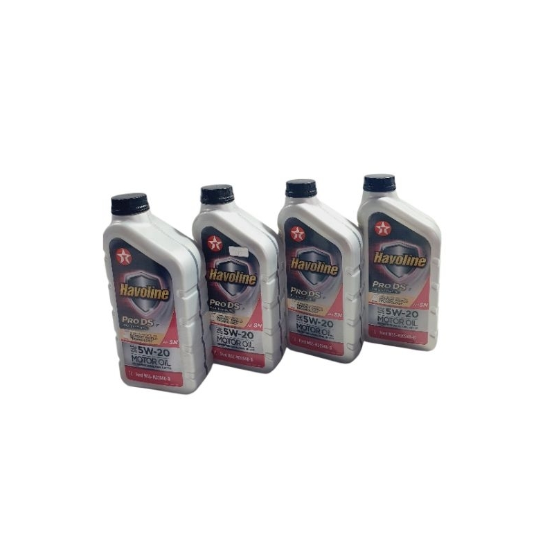 Kit 4 Óleos Motor Texaco Havoline 5W20 Pro DS Ford 1L