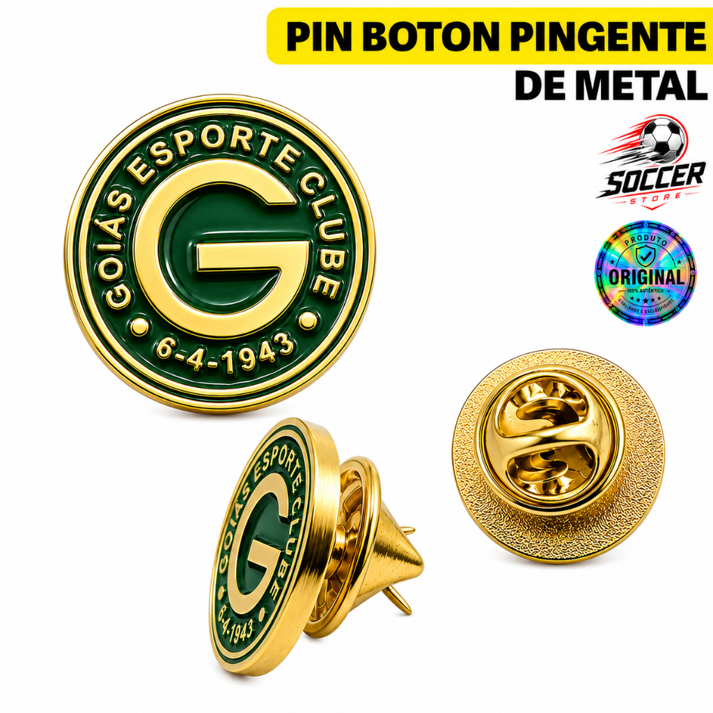 Boton Pin Broche Botton Pingente Goiás Esporte Clube Oficial Original Time Futebol Torcedor Presente