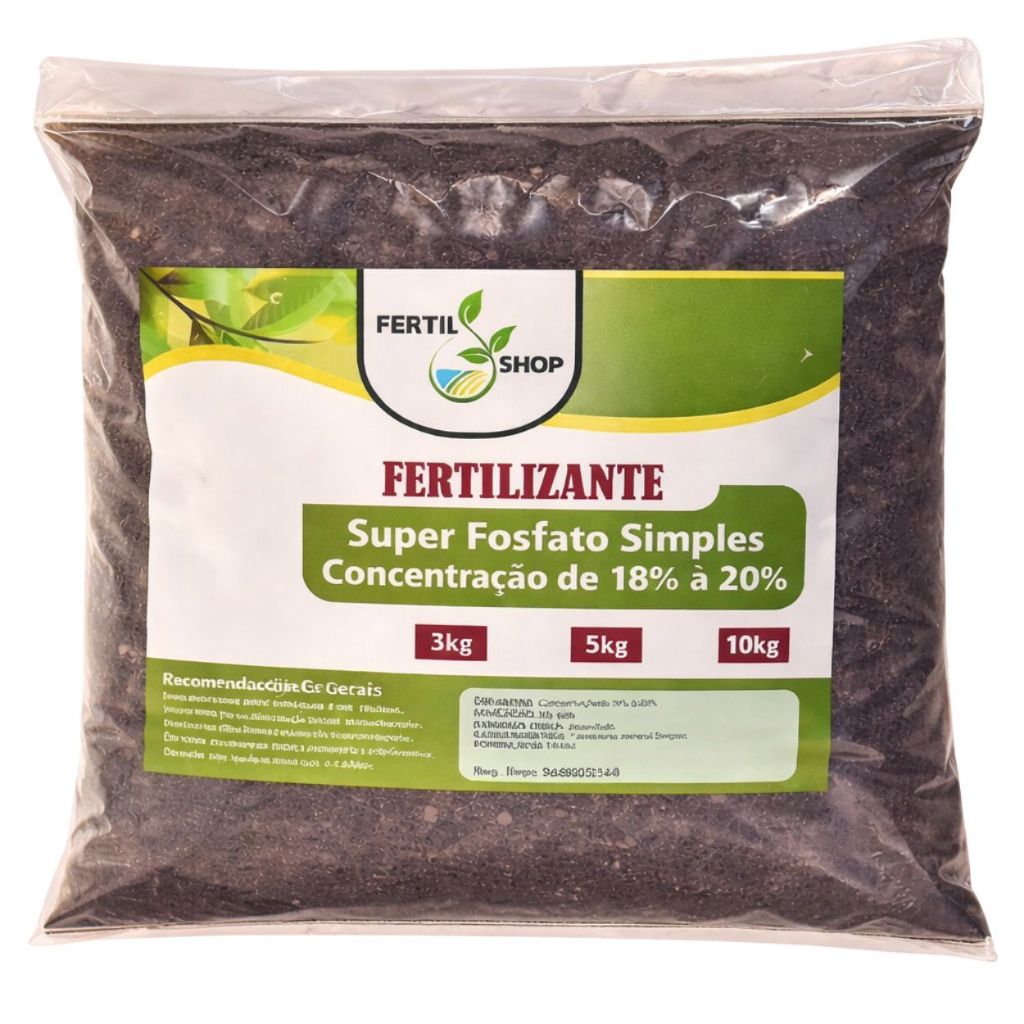 Adubo Orgânico Para Flores Npk-00-18-00 Crescimento 20Kg