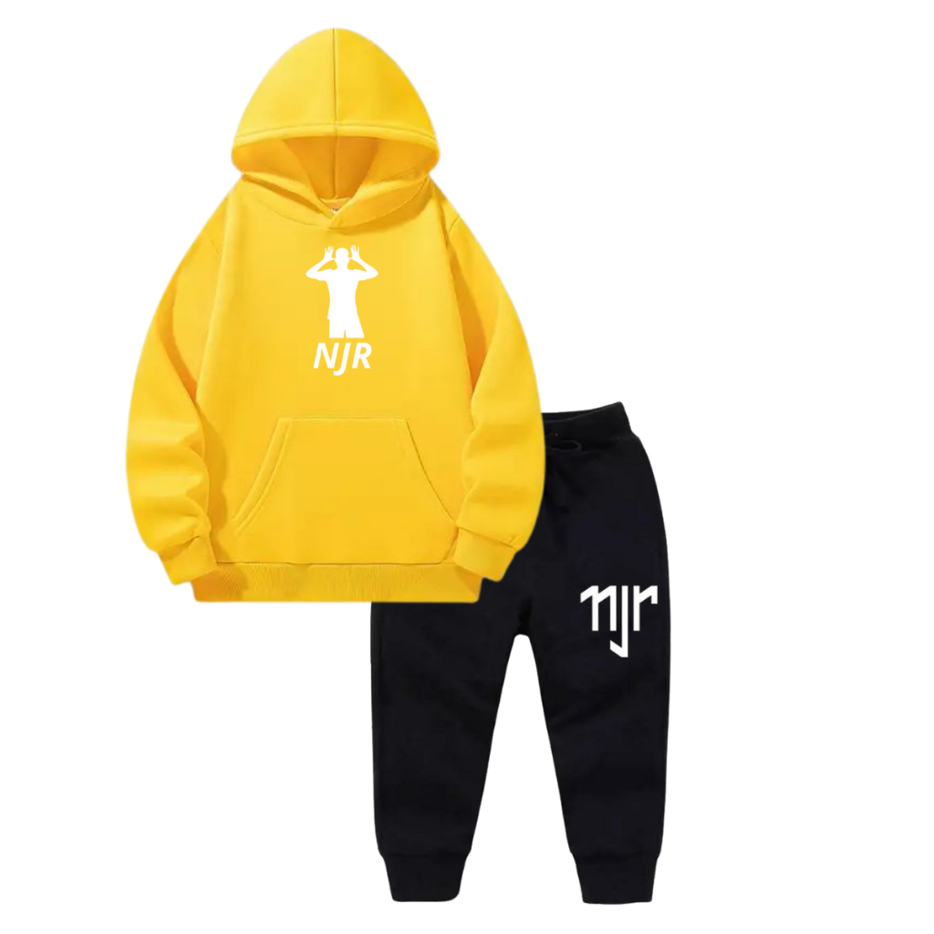 Moletom Infantil Neymar JR Conjunto Calça Inverno Canguru Menino Roupa Quentinha Estilosa  4 ao 16