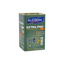 Tinta Eucatex Piso Extra Acrílico Premium Fosco Quadras e Pisos Cimentícios 18 Lts Cores