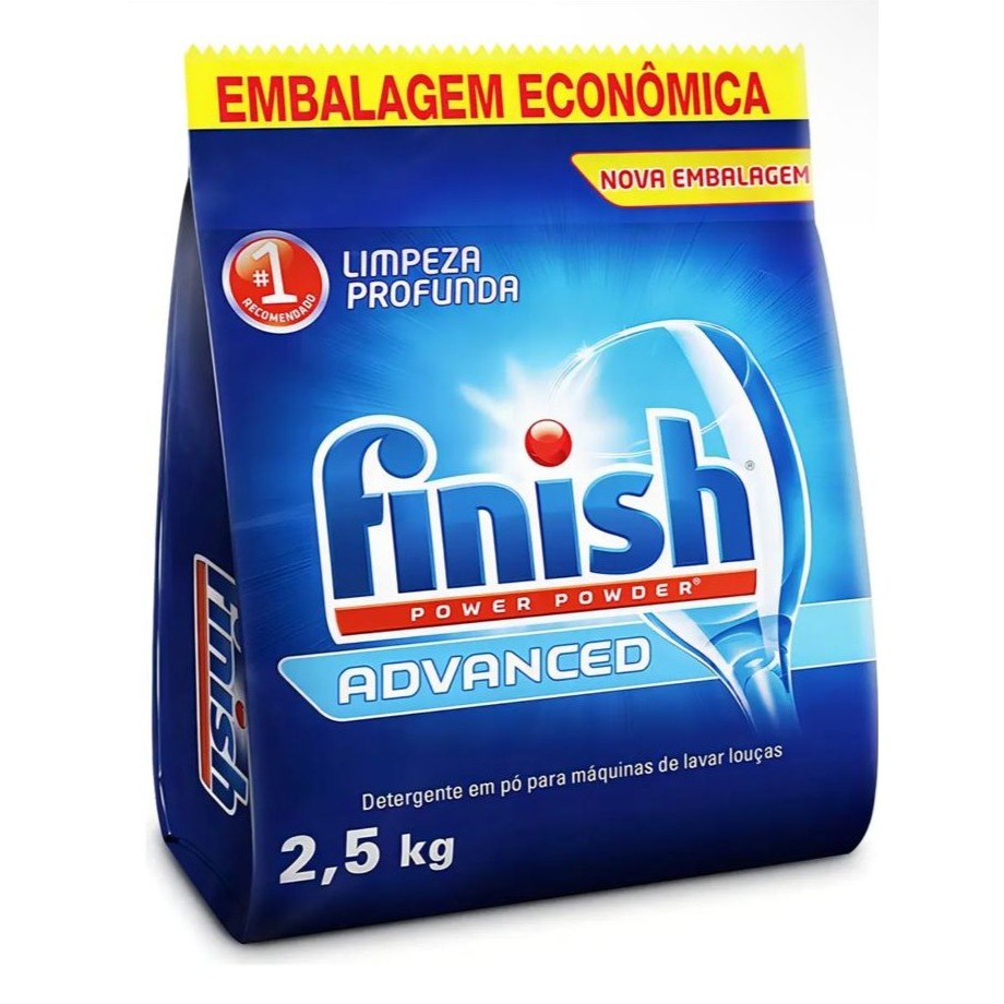 Imagem Detergente para Lava Louças Finish em Pó Advanced 2,5kg