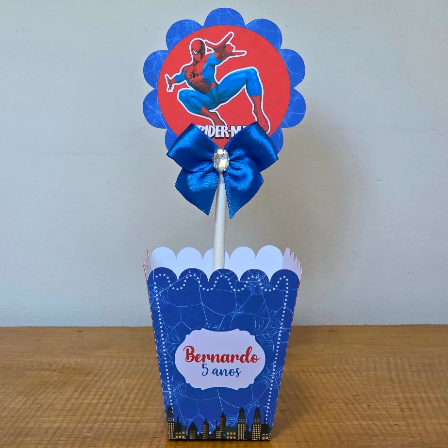 Cachepô  Centro de Mesa Homem Aranha Lembrancinhas para Festa Lembrancinhas personalizadas Festa Infantil