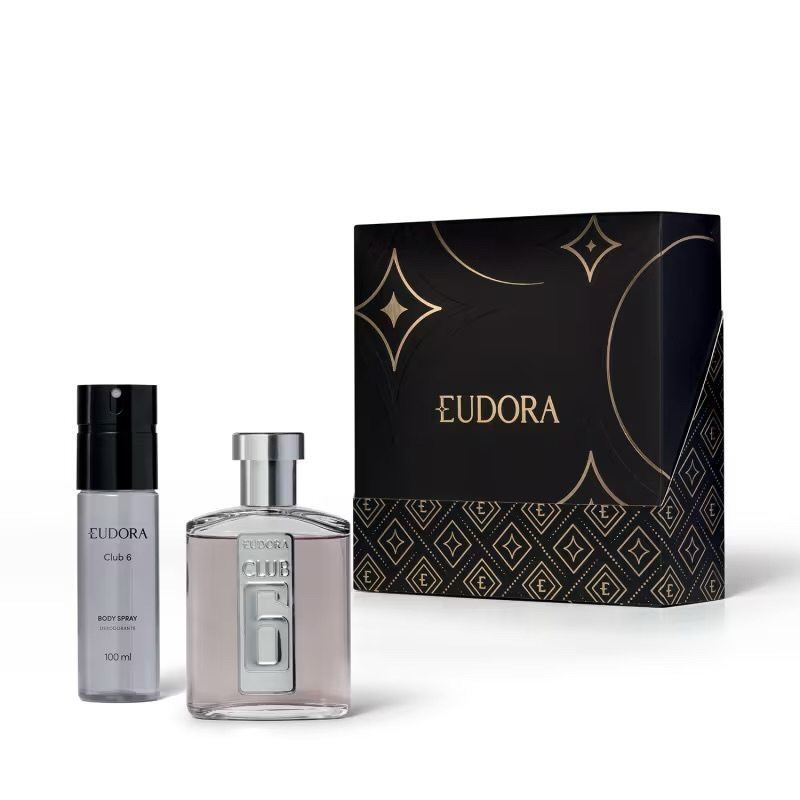 Combo perfume+ body spray  Eudora Club 6 masculino