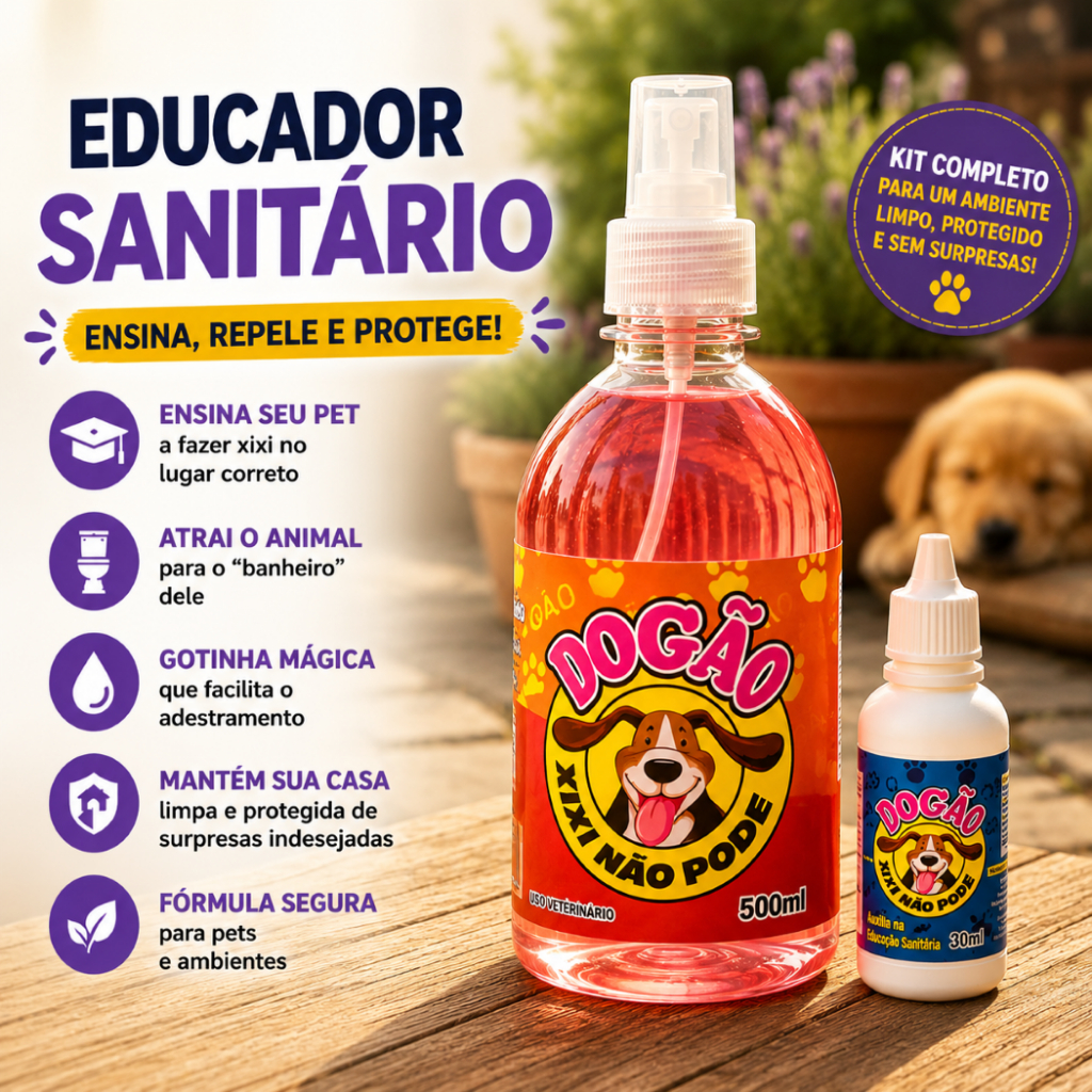 Kit Educador Sanitário Canino Xixi Pode e Não Pode Treinamento Pet Sanitário Eficiente Uso Diário