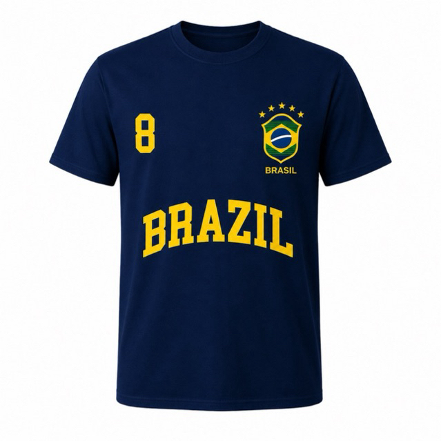 Camiseta Brasil Copa do Mundo 2026 – Torcedor Oficial Premium