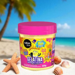 Gelatina Capilar Bob Esponja SOS Cachos Kids 400g - Definição Máxima e Brilho Gloss