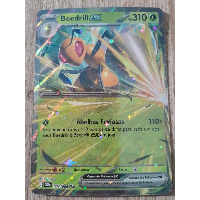 Carta Pokemon Ultra Rara Beedrill EX Original NM