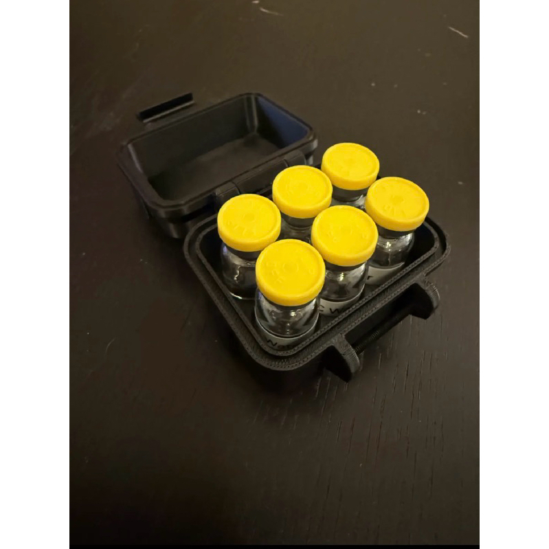 kit porta ampola + Tampas para 6 ampolas