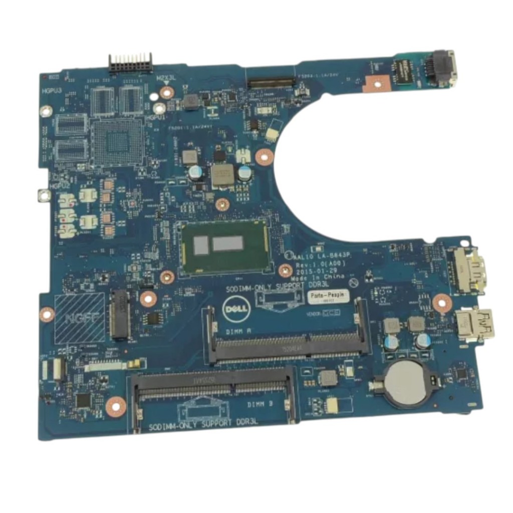 Placa Mãe Dell 5458 5558 Core I5-5200u 2.2ghz La-b843p Frv68 Azul