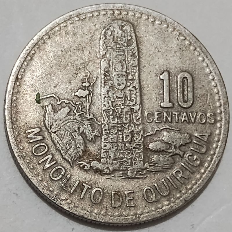 Moeda 10 centavos 1978 Guatemala 🇬🇹
