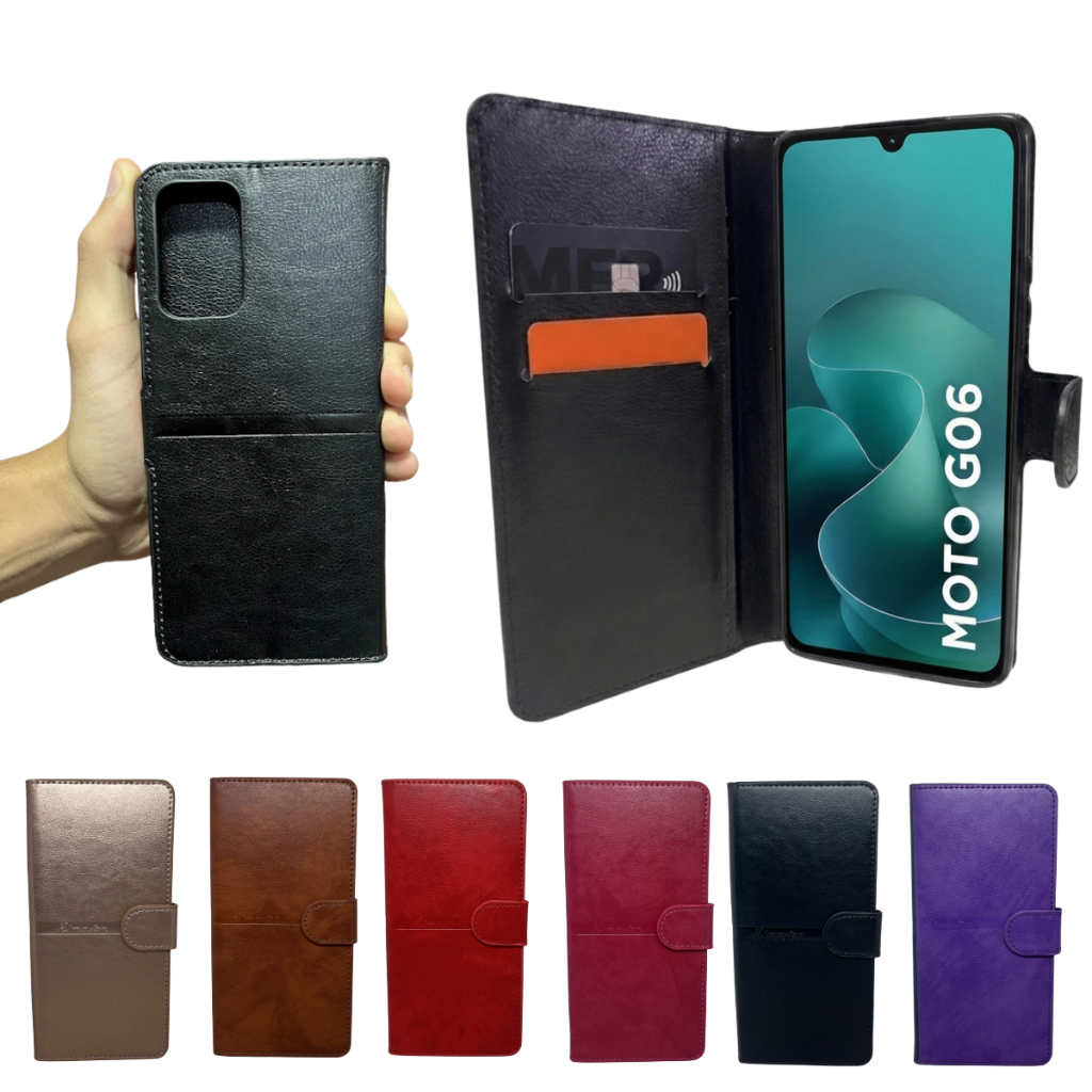 Capa Carteira para Motorola G06 (Tela de 6.88) Capinha Case