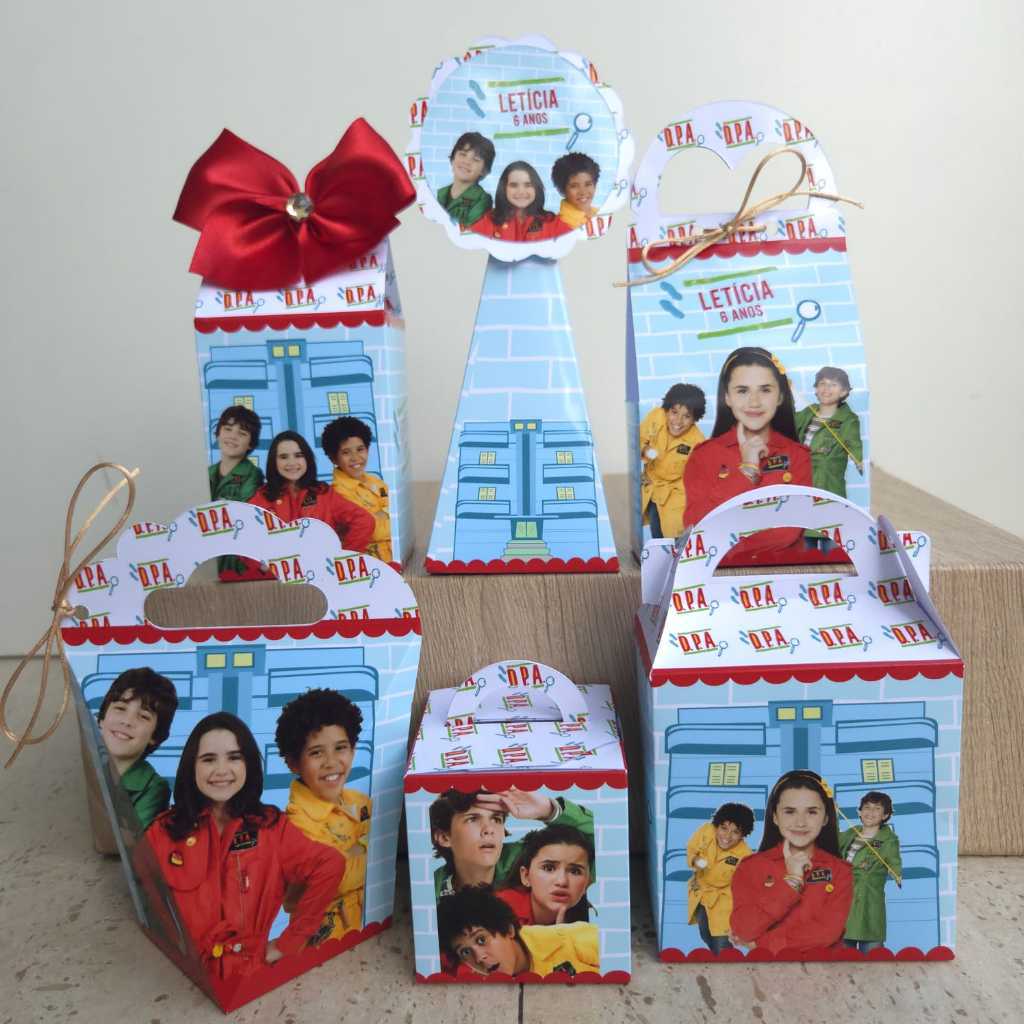 Kit Personalizados DPA | Lembracinhas Festa Tema Detetives do predio azul (PEGUE E MONTE)