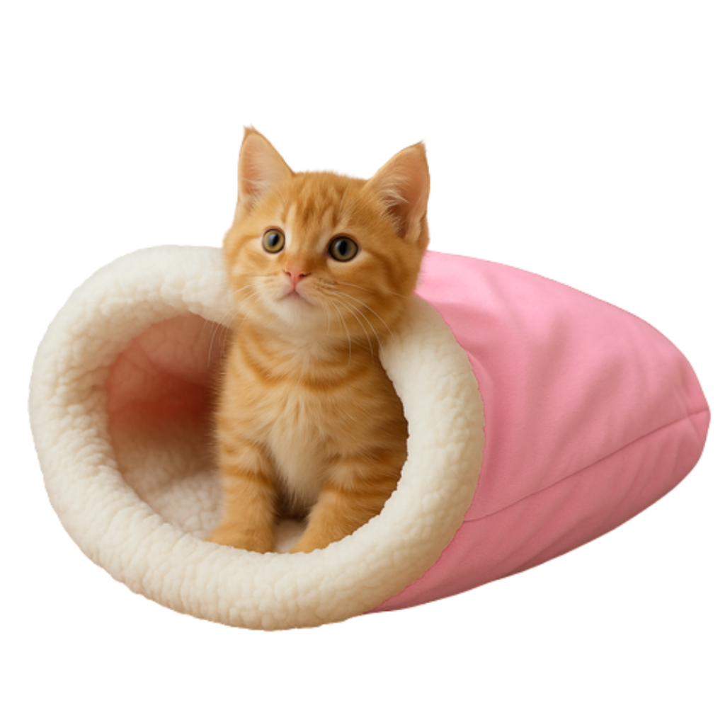 Caminha Saquinho de Sherpa Por Dentro Para Gato Quentinha e Macia  Para o Seu Pet no Tamanho de 50x45