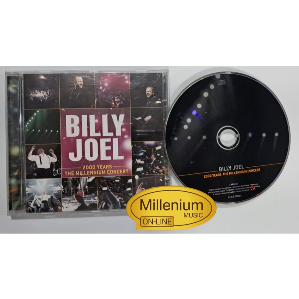 CD Billy Joel 2000 Years The Millennium Concert Original Gravadora Colecionador Ótimo Estado