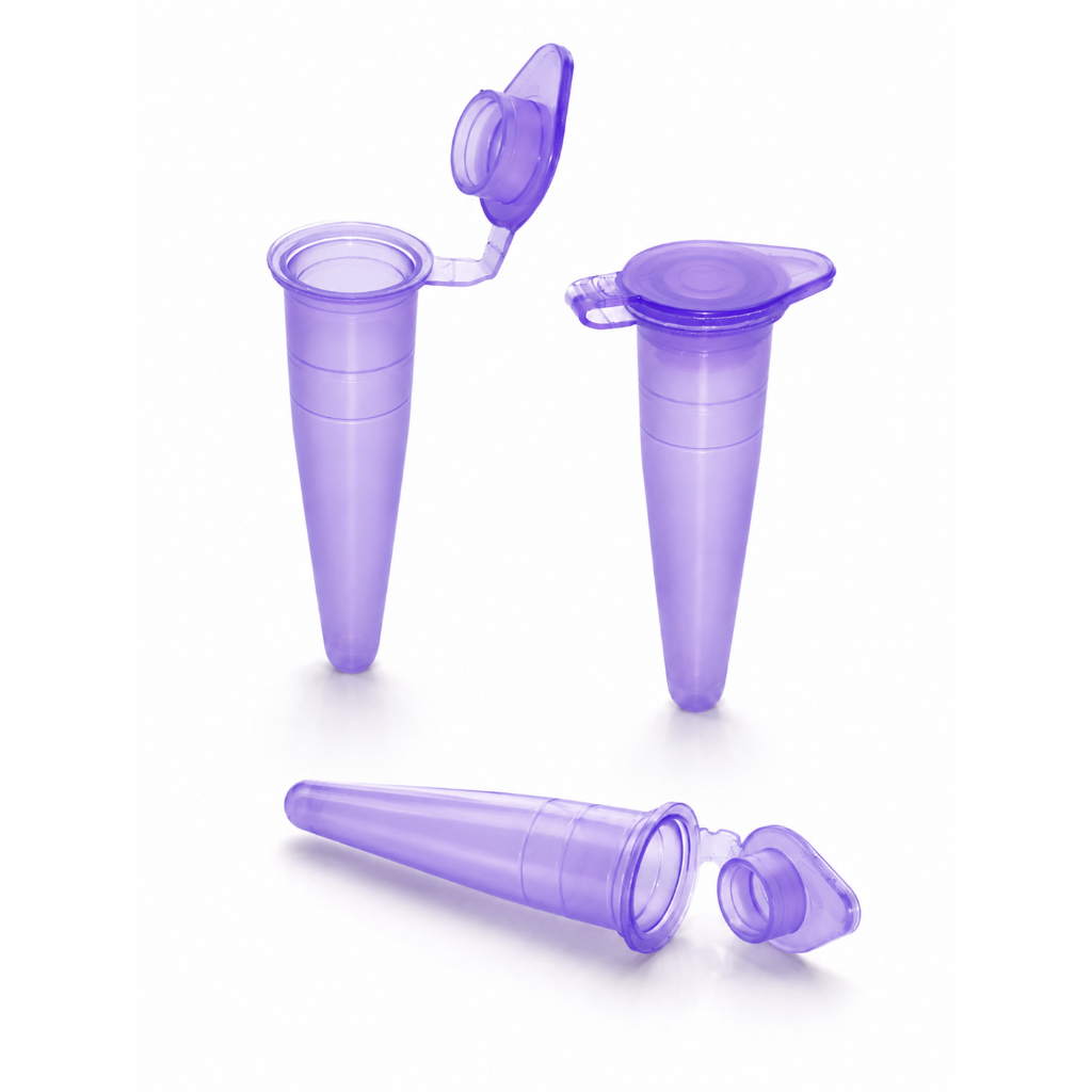 Microtubo 0,38ml Lilás 1000 Unidades Tubo Cônico Eppendorf