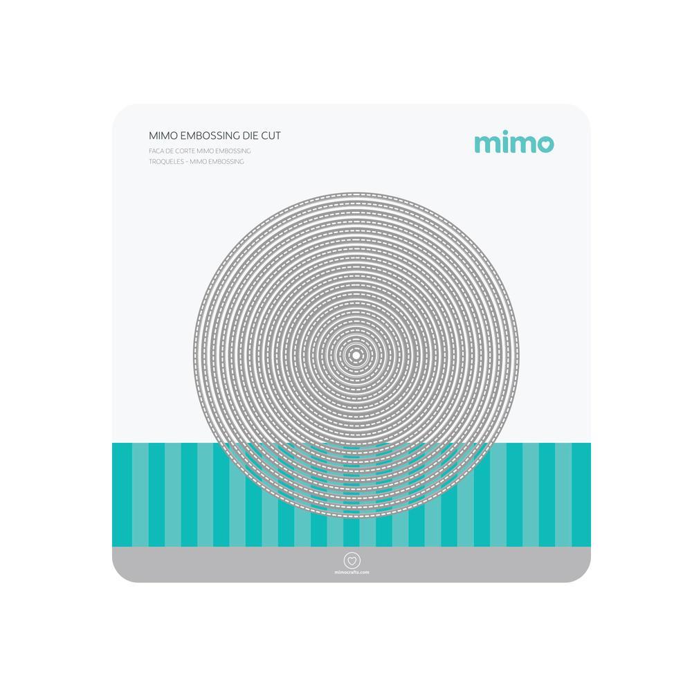 Faca de Corte Mimo Embossing - Círculos - 18 Pç