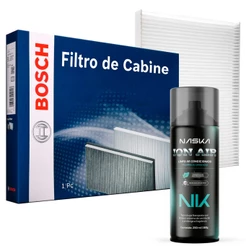 Filtro Cabine Ar Condicionado Bosch + Spray Higienizador