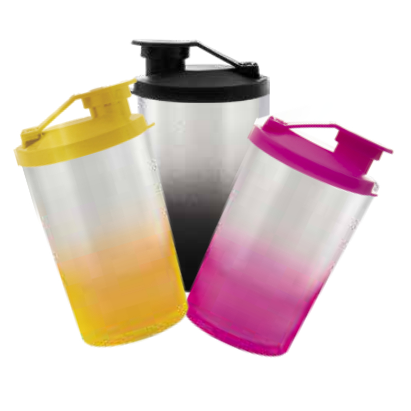 Kit 5,10 ou 20 Copos long Baby Drink 275m Jateado, degrade, Com Tampa Shake para Personalizar