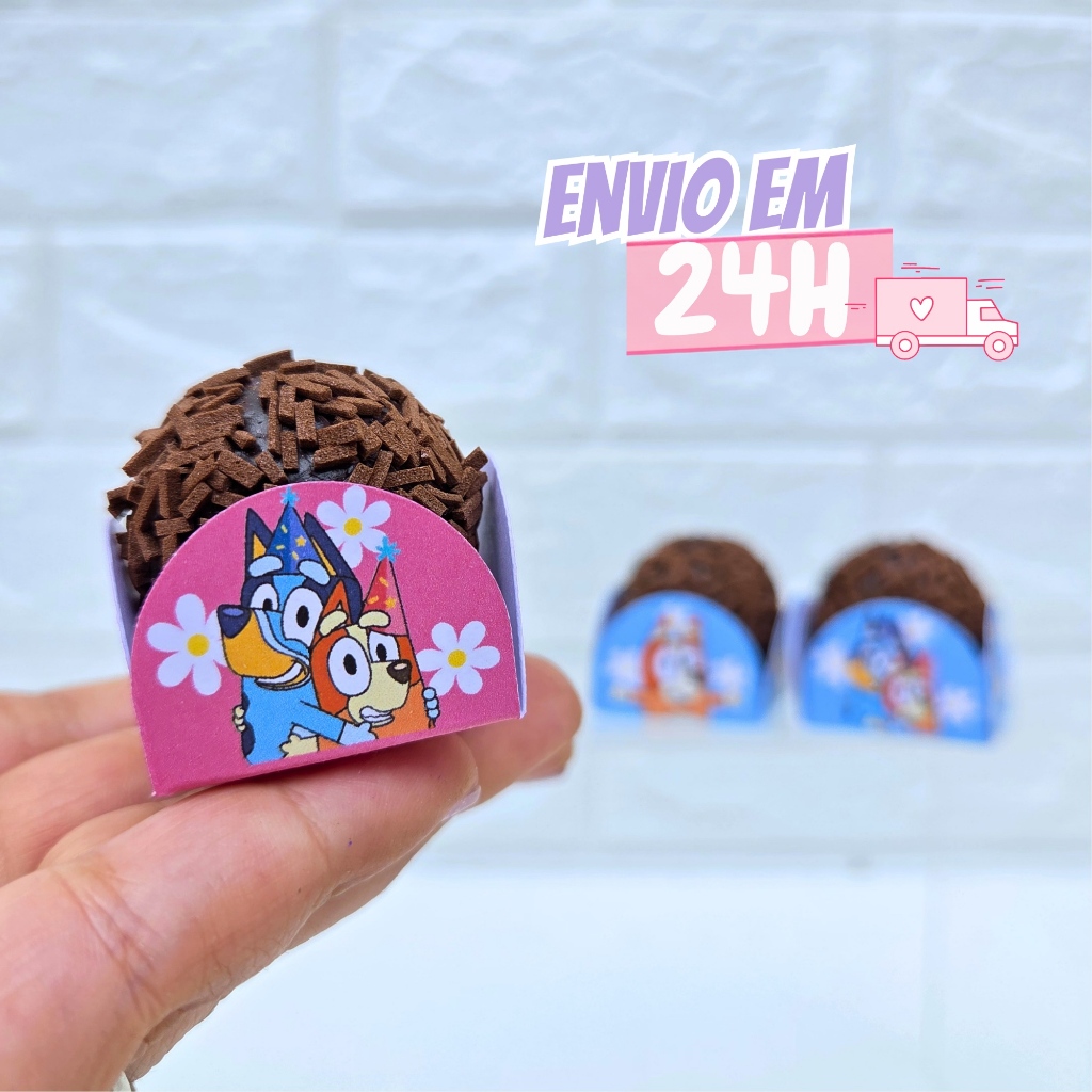 Forminha De Doces Bluey Menina Personalizada no Tema | Lembrancinha de Festa | Aniversário