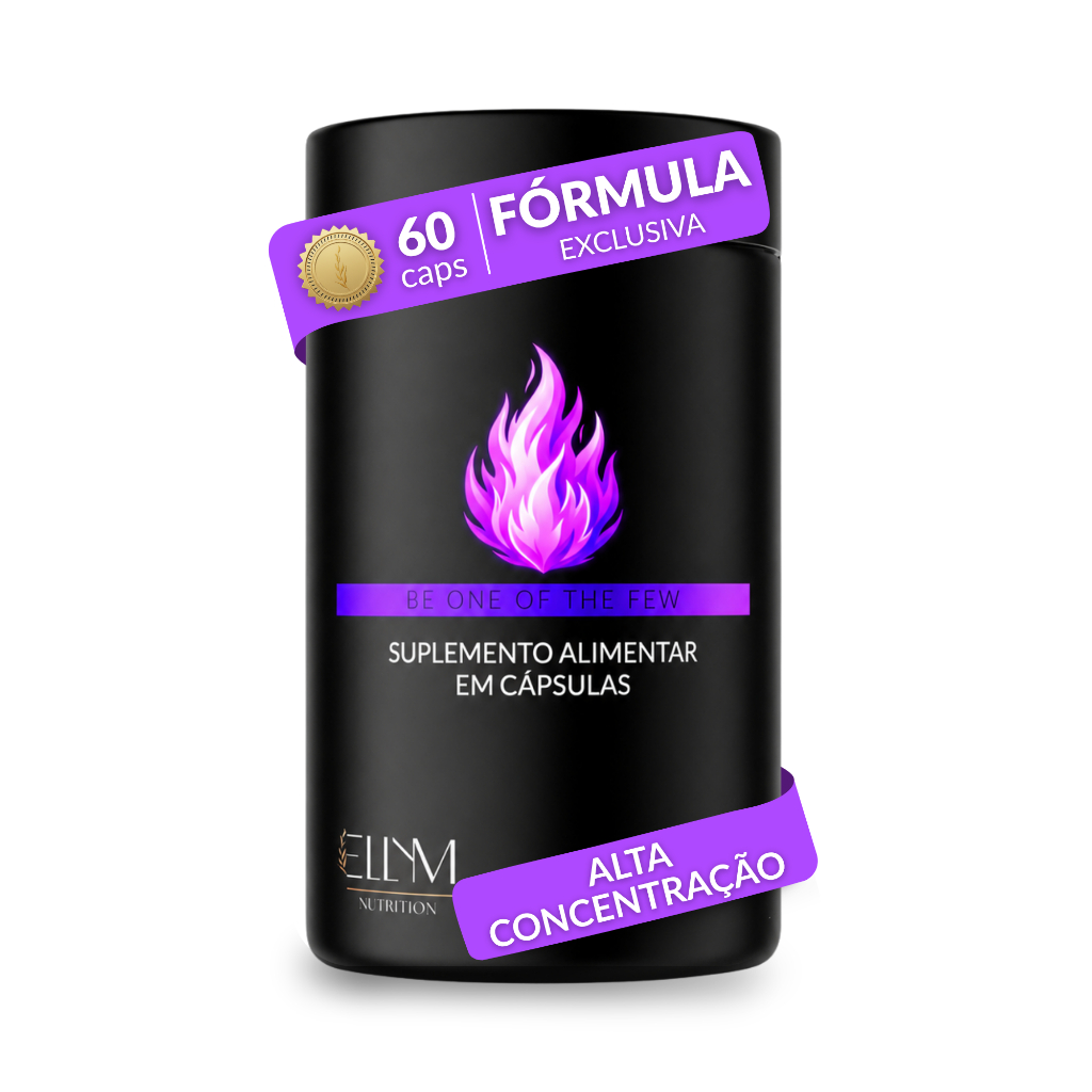 Suplemento Com Vitaminas A C E Cafeína E Cromo 60 Cápsulas Flame Ellym Nutrition