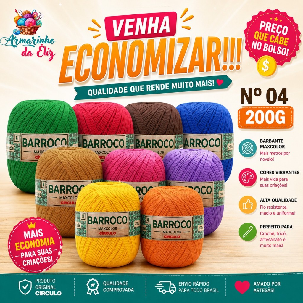 Barbante Barroco Nº 04 200g Circulo