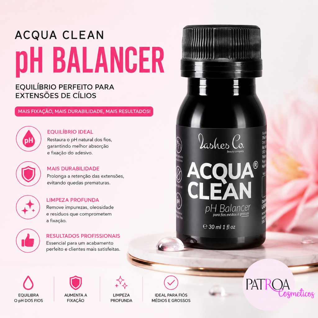 Acqua Clean Solução de Limpeza Lashes Co - 30ml ORIGINAL