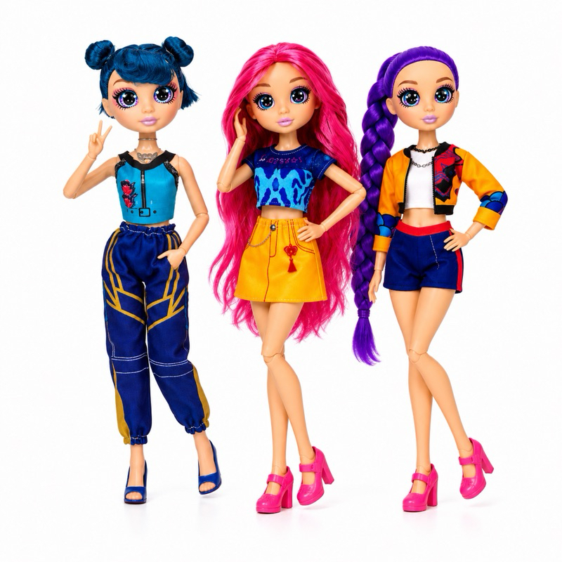 Boneca K-Pop Musical Articulada 30Cm Guerreiras Do K-Pop Mira Rumi Zoe