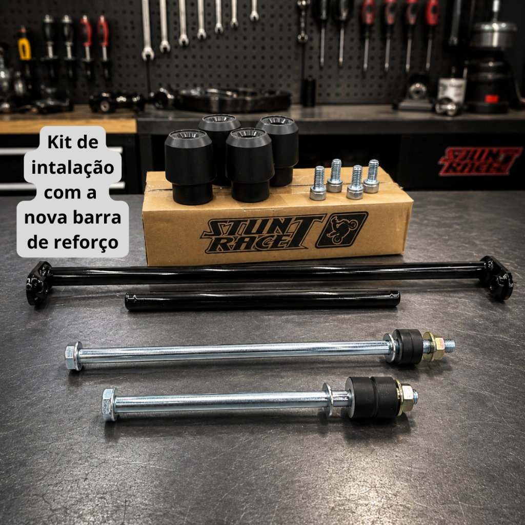 Protetor Stunt race CB 300F Twister proteção street cage motor e carenagem Honda CB300 f — imagem 2 de 2