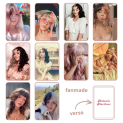 Photocard Melanie Martinez Kit 10 Unidades Fanmade Laminado Frente e Verso 8,5x5,5cm Colecionável