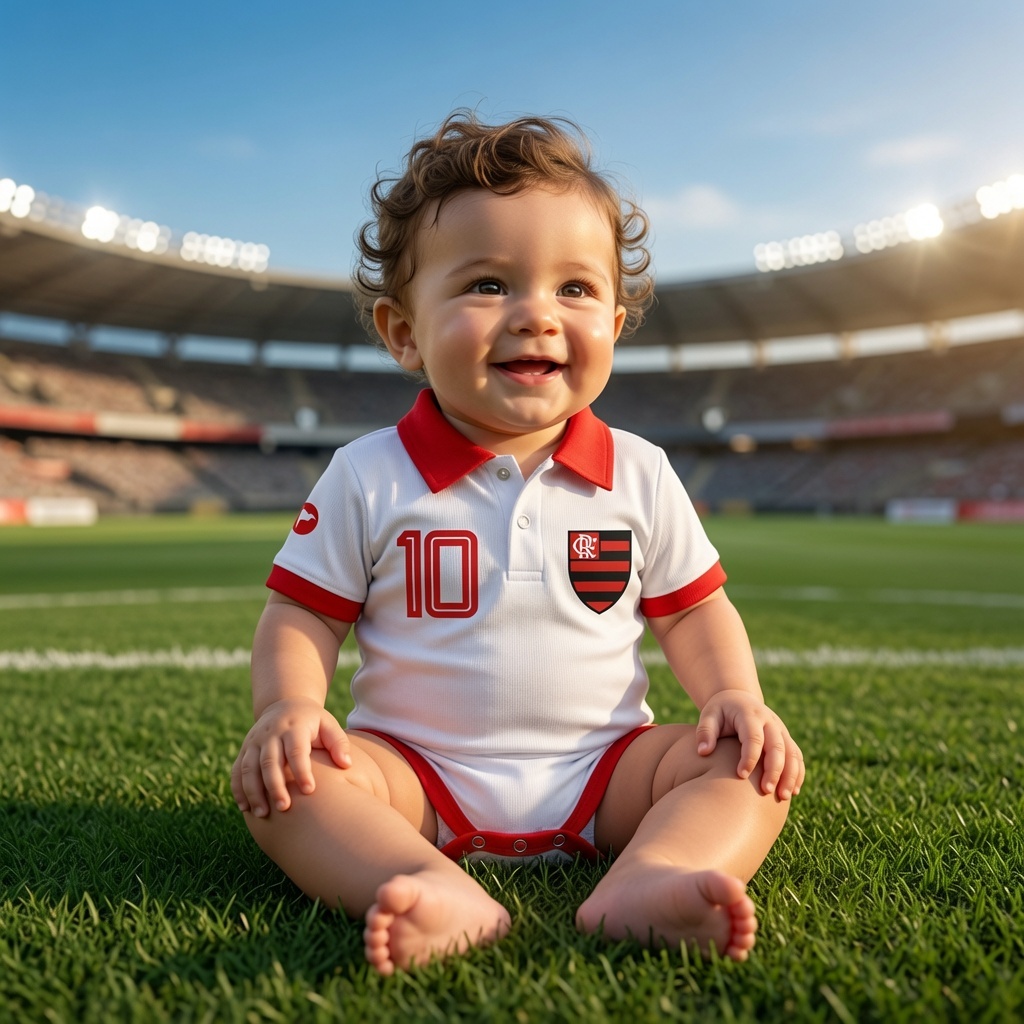 Body Polo Bebê Flamengo Oficial menino menina unissex Torcida Baby Produto Licenciado