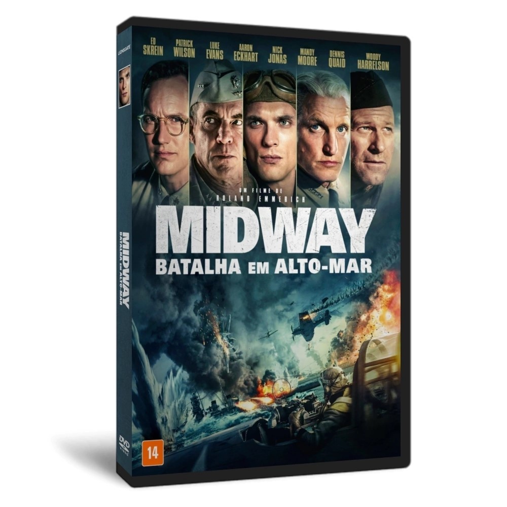 DVD  Midway – Batalha em Alto Mar - 2019 - (Dual-Audio) - 1080p HD Por 25.99