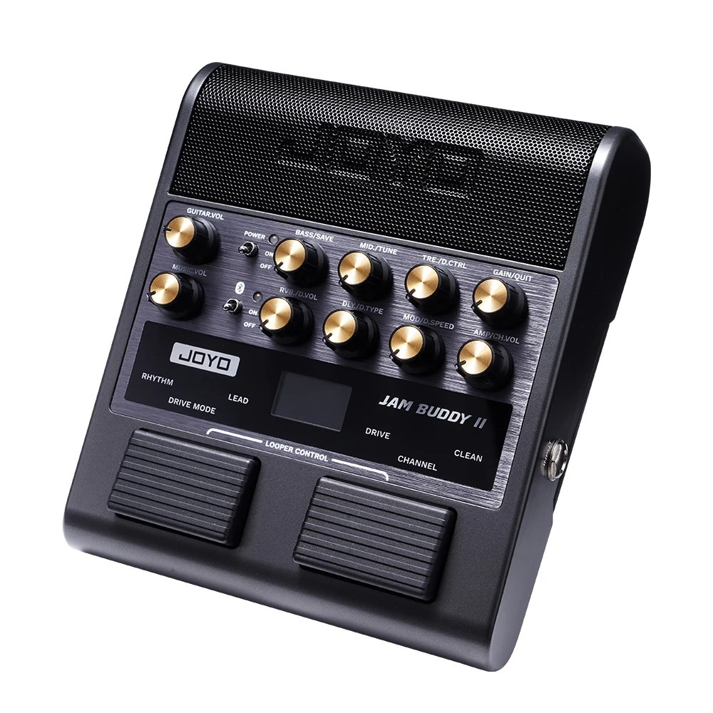 Joyo Jam Buddy II Mini Amplificador Portatil Pedaleira Guitarra Violão Preto