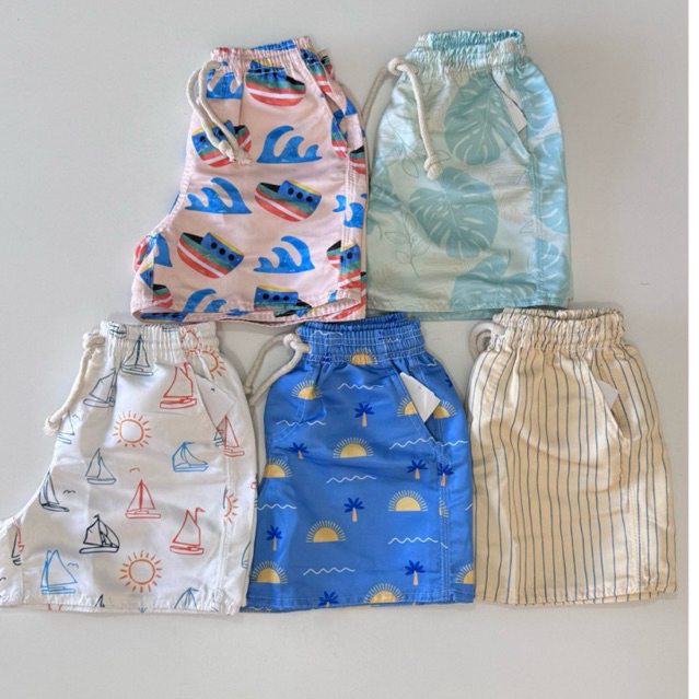 Short Bermuda Infantil Menino Masculino Mauricinho Tactel Estampado – verão passeio Praia lazer conforto diversão