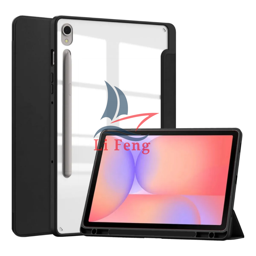 Capa Case Acrílico para Samsung Galaxy Tab S10 Fe plus 13.1 Com Suporte Caneta