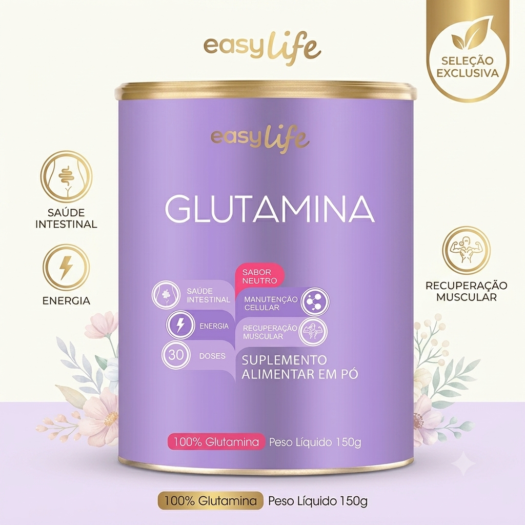 Glutamina | Suplemento Alimentar | 100% PURA | Isolada