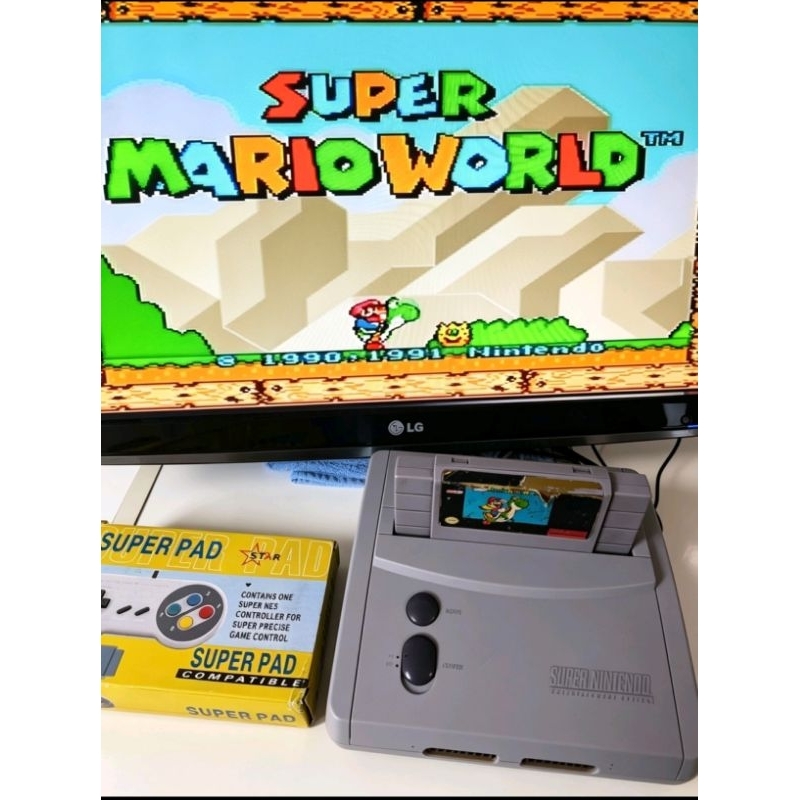 Super Nintendo SNES Modelo RF + Super Mario World - Pronto para Jogar