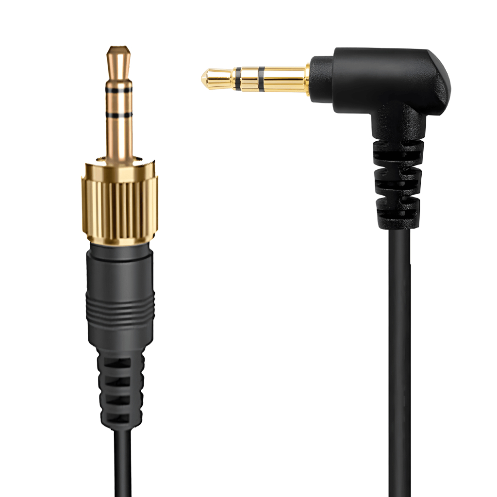 Cabo P2 TRS 3.5mm Plug Parafuso e Plug L Estéreo de Áudio (TRS para TRS)