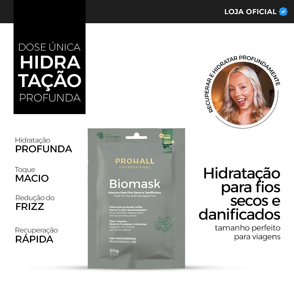 Sachê - Máscara de Hidratação Biomask