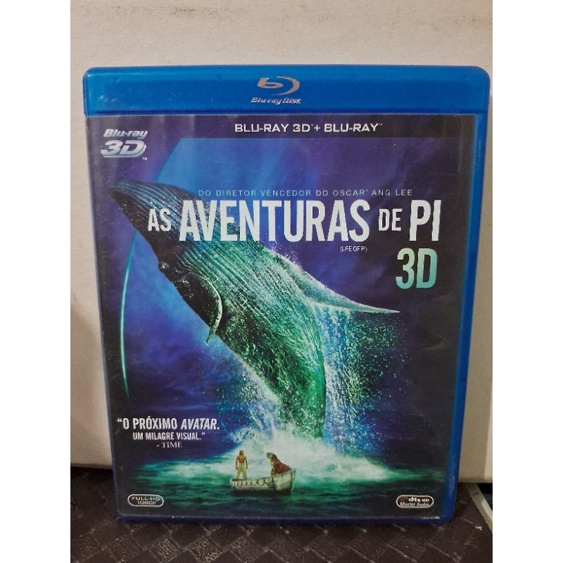 Blu-ray + Blu-ray 3d As Aventuras de Pi Original
