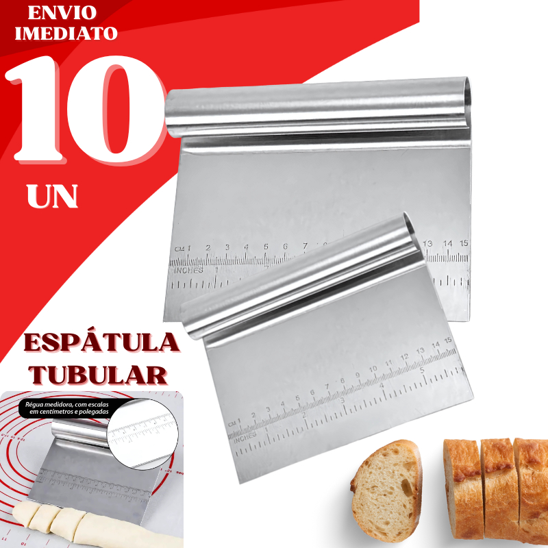 Utensílio Espátula Tubular Para Preparação Aproveitamento De Ingredientes Panificação Funcional