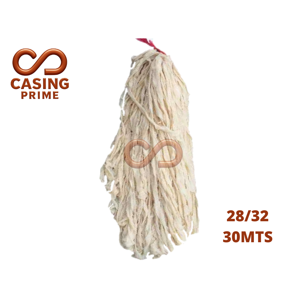 Tripa Seca Para Linguiça Calibre 28/32 Fios Curtos - Pote com 30 Metros