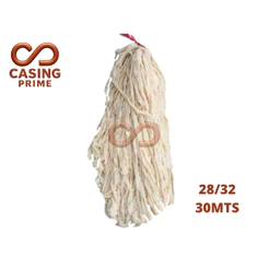 Tripa Seca Para Linguiça Calibre 28/32 Fios Curtos - Pote com 30 Metros