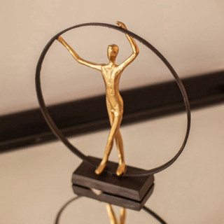 estatueta moderna/decoração/escultura homem/estatueta de ferro