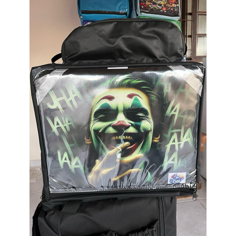 Bag Bolsa Térmica Delivery 45L Preta Completa Com Isopor Laminado Personalizada