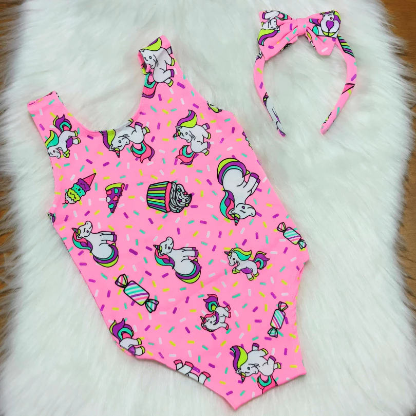 Maiô Infantil Estampado - Biquíni Infantil Moda Praia (6 meses a 11 anos)