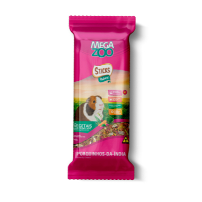 Sticks Natural Megazoo Vegetais para Porquinhos-da-Índia 140g