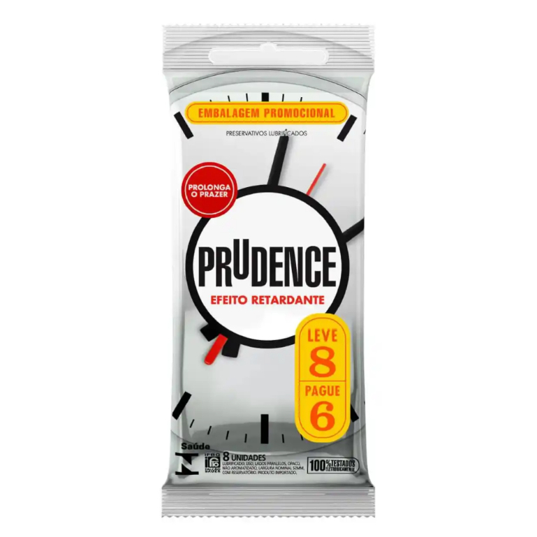 Preservativo Prudence Efeito Retardante Leve 8 Pague 6