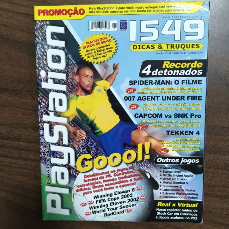 Revista PlayStation Nº 41 Spider-Man O Filme Tekken 4 4 Detonados PS2